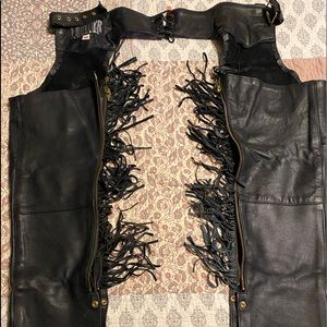 Frontier leather chaps